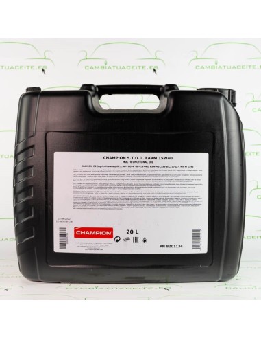 CHAMPION S.T.O.U. FARM 15W40 CP-20L