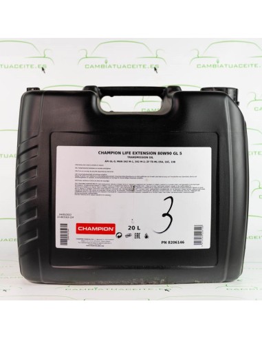 CHAMPION LIFE EXTENSION 80w90 GL5 CP-20L
